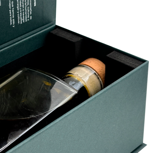 CAJA ESTUCHE PARA BOTELLA ACEITE PREMIUM