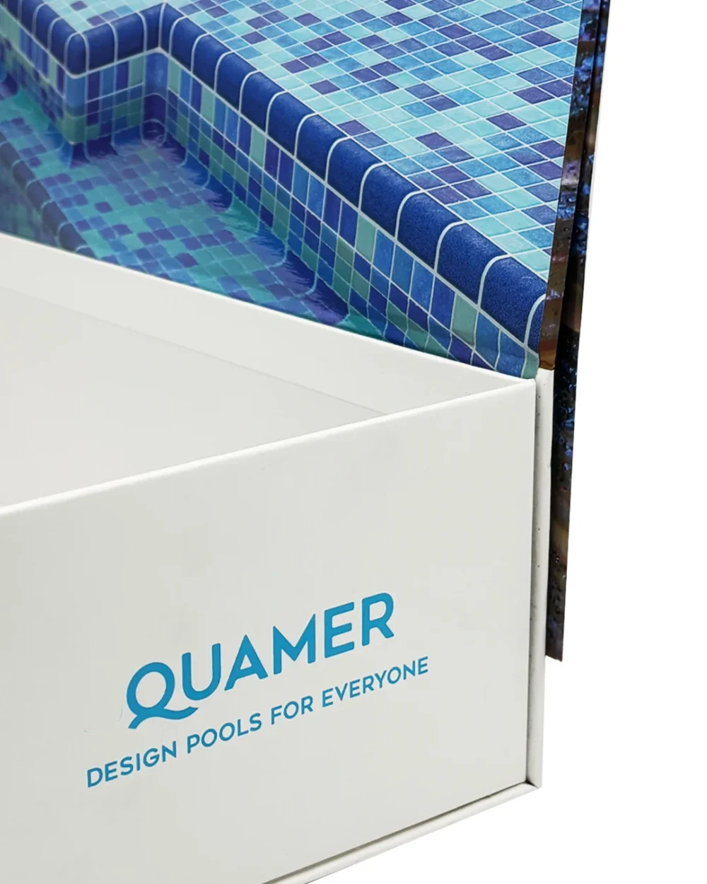 ESTUCHE MUESTRARIO CON TAPA ARTICULADA PARA MUESTRAS DE MOSAICO