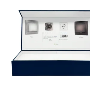 CAJA FORMATO ESTUCHE PARA MUESTRAS DE ILUMINACIÓN