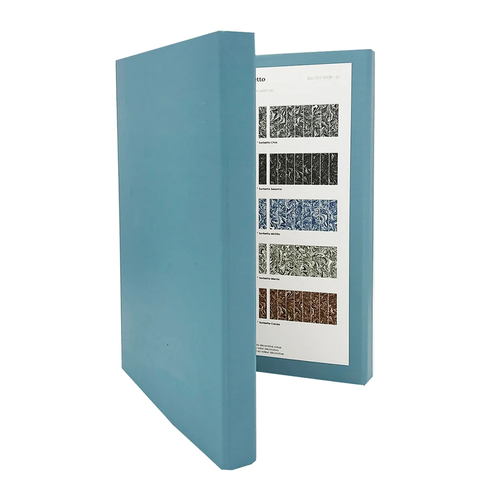 CARPETA DE MUESTRAS PORCELÁNICAS PLEGABLE PARA REVESTIMIENTOS